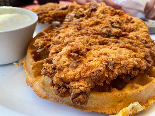 Chicken and waffle