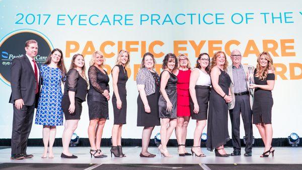 Nationally recognized (U.S.A., Canada, South America) as Eye Care Practice of the Year, 2017!