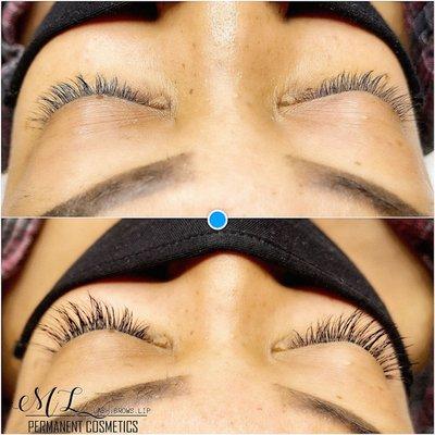 Classic eyelash extension.