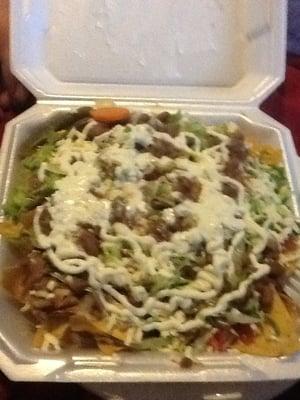 Their latest delicious addition to their menu authentic Mexican nachos $5.99, they are delicious