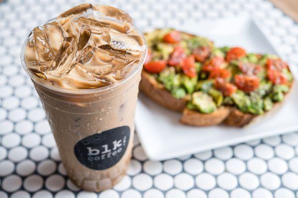 Vietnamese coffee & avocado toast