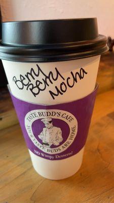 Hot berry berry mocha