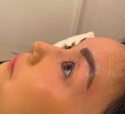 Eyelash Lift for short eyelashes.
 
 Lash With Me
 Lash Perm Lift