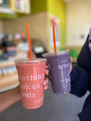 Strawberry Whirl and Electric Berry Lemonade