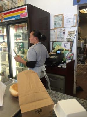 Rude employee that needs to be taught customer service skills!