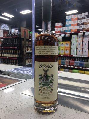 Willet Rye 4 year at Midtown Liquor store