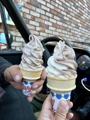 Oreo Soft serve and Swirl Soft serve