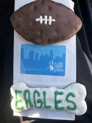 Doggie Style has football spirited dog treats