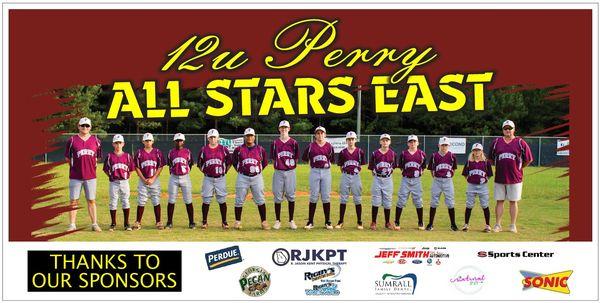 Perry Junior League All Star Team sponsored and coached by Jason Kent