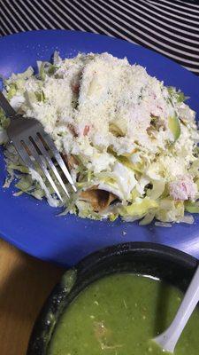 Chicken flautas