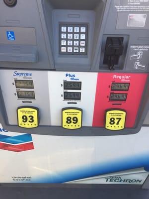 This gas station always has good prices