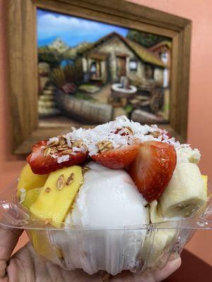 Coconut sorbet bowl