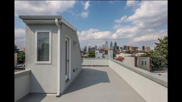 Fiberglass roof decks