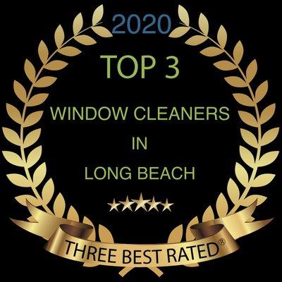 Rated top 3 window cleaners in Long Beach for the 2nd year in a row!