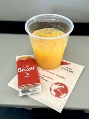 SNA, California to DFW, Dallas TX - snack & beverage