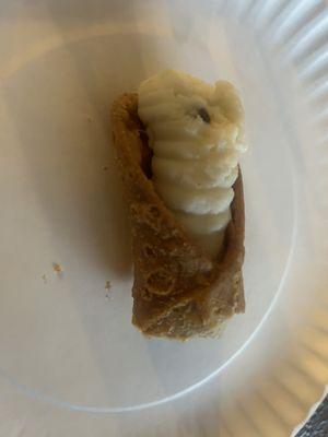 (Half eaten by me) cannoli