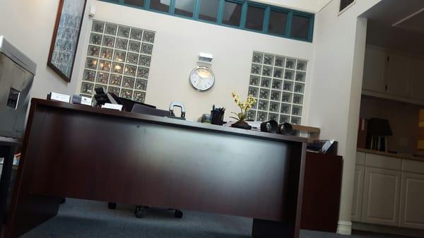 Front office reception.