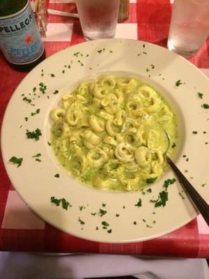 Tortellini with Alfredo Pesto sauce