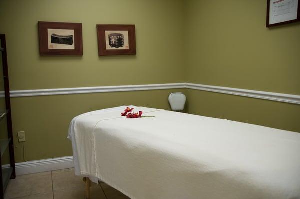 Private massage therapy room at Beauty Schools of America - Hialeah campus