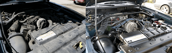 Engine Detail Before and After