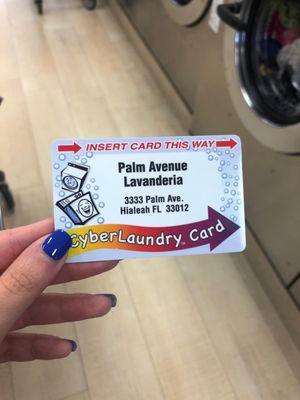 The $1 laundry card.