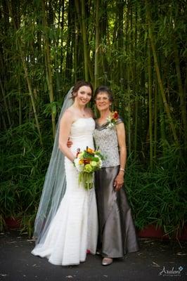 My mother's dress was also made by Cocoon Silk and fit her perfectly!