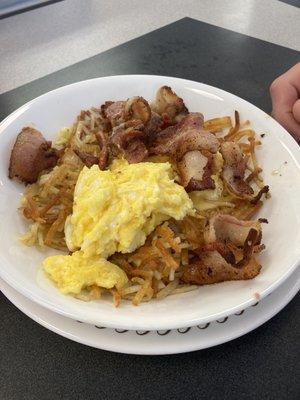 Bacon Hashbrown Scramble Bowl