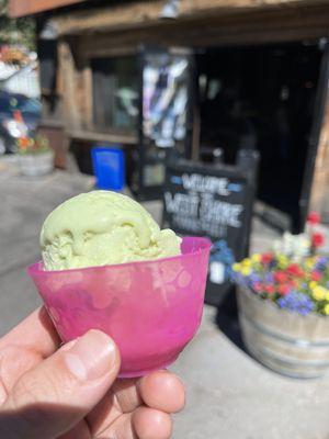 Pistachio gelato!