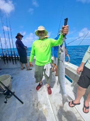 Had a fun time fishing with Captain Claudia at Sea Dog Charters. She is very energetic and does her best to get you on the fish.