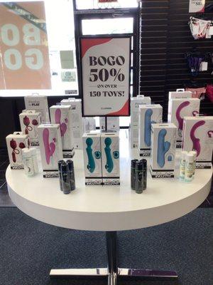 Bogo 50 Evolved, Playboy Pleasure, Gender X, and Zero Tolerance. Offer valid 8/25/2024 -9/28/2024 at store closing.