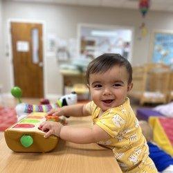 Our infant program offers care and enrichment for babies 6-12 weeks.