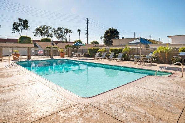 Orangevale offers a variety of amenities to our residents, including a sparkling pool attached to our bright, modern community room.