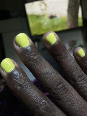 Unclean cuticles and flooded nailpolish