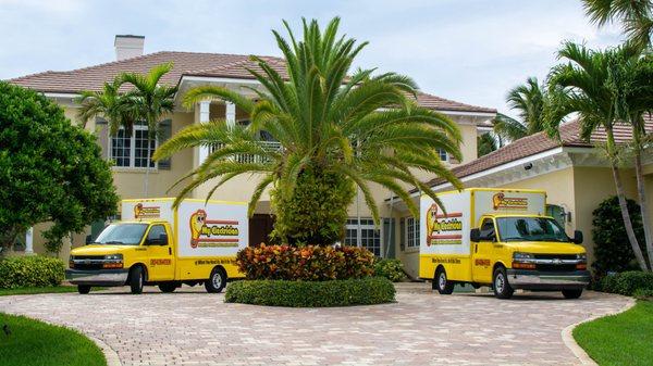 My Electrician Trucks on the Job Site in Hutchinson Island, Florida