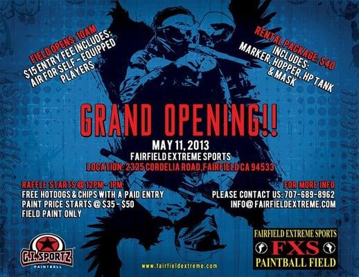 Opening Day Flyer