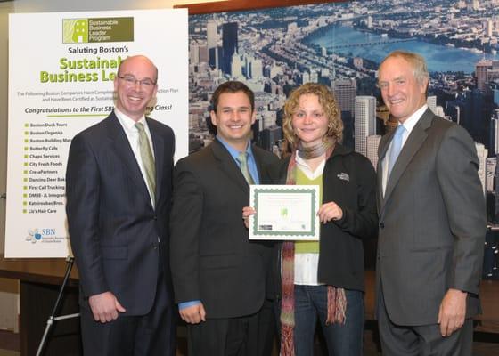 Sustainable Business Leaders Program Certificate