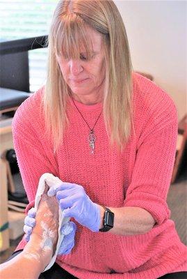 Karen is a biomechanical foot specialist and an expert in making custom orthotics.