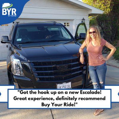 "Got the hook up on a new Escalade! Great experience, definitely recommend Buy Your Ride!"