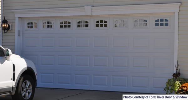 2-car garage door with Windows in Ocean County