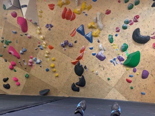 Bouldering wall