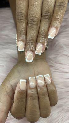 Dip Powder with French Tip