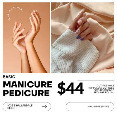 CHEAP MANICURE PEDICURE / MANI PEDI / VIETNAMESE OWNED NAIL SALON / HALLANDALE / AVENTURA