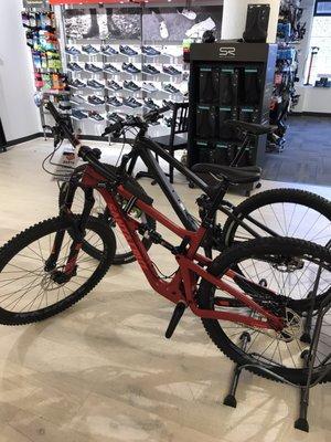 All your biking needs, and friendly helpful, REAL BIKE RIDING staff. I loved this red bike.....