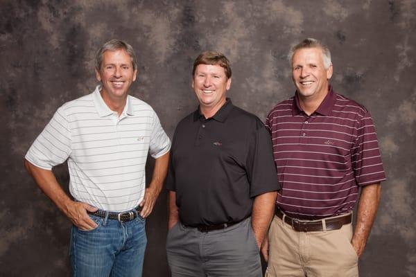 (left to right) Mark, Michael and Barry Hyde