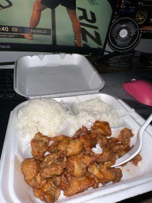 Orange Chicken Plate