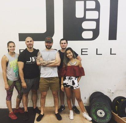 The Exos Protein crew at JDI Barbell