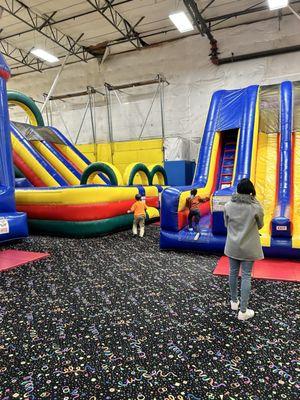 Birthday bouncy room