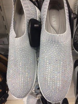 silver shoe glitter