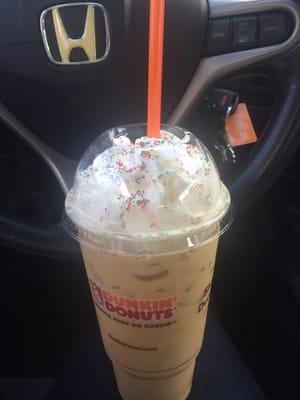 Snicker doodle iced latte!