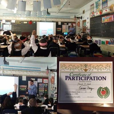 Our President David Di Paolo Speaking to our future leaders in St. Monica's Grade School in South Philadelphia